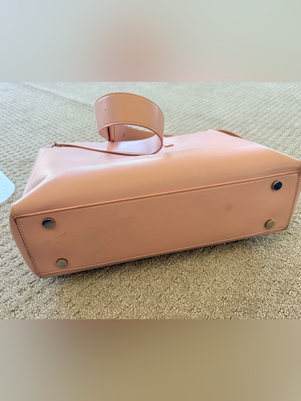 Women's Pink CALPAK Haven Laptop Bag - Soft Blush Leather - Picture 4 of 4